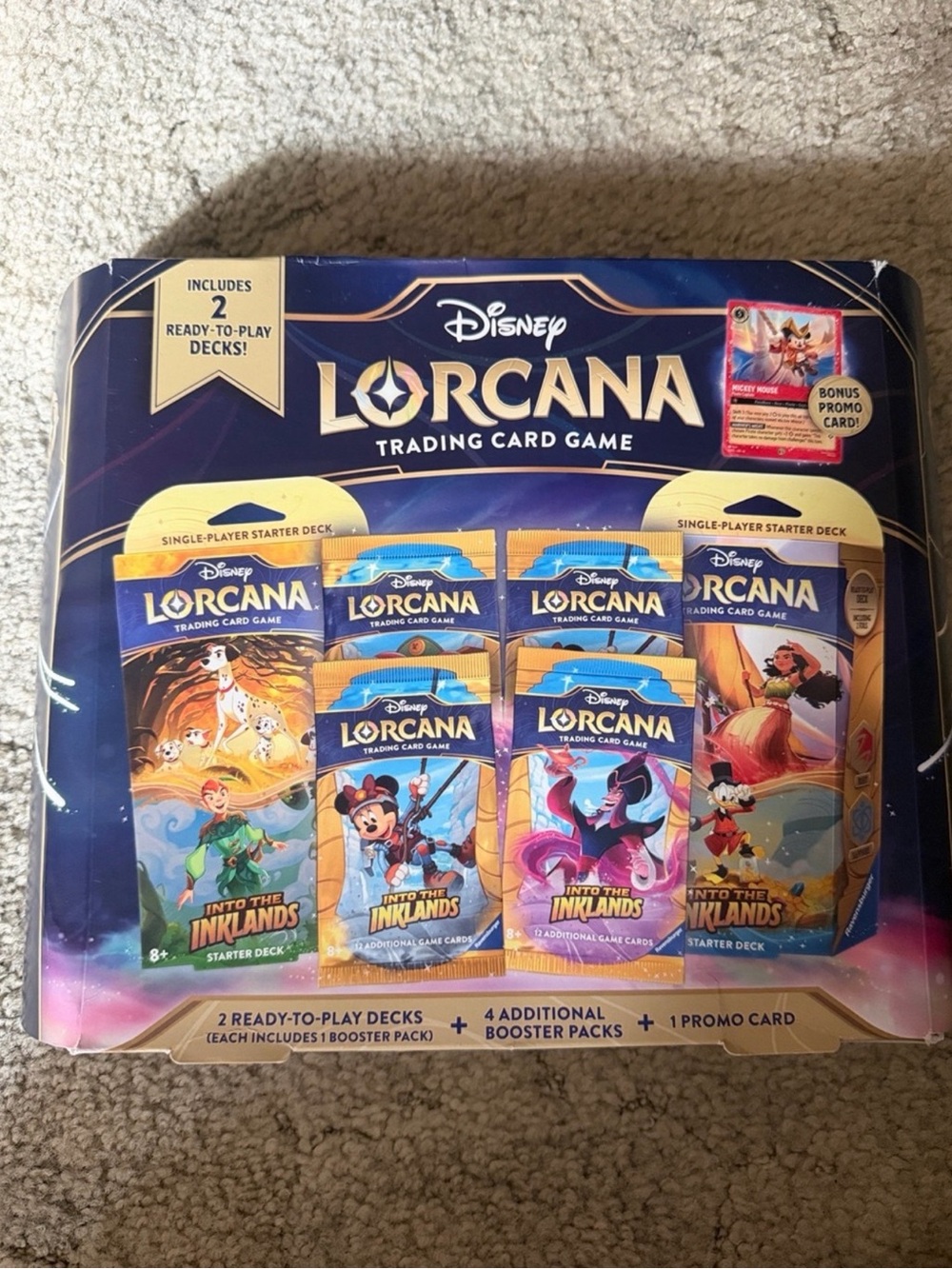 Disney Lorcana Trading Card Game Starter Decks - Blue Box
